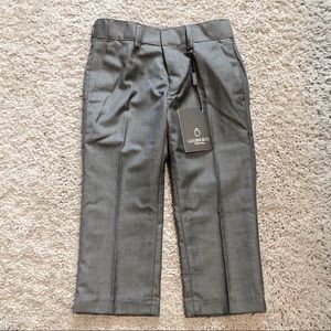 NWT boys gray dress pants with adjustable waist